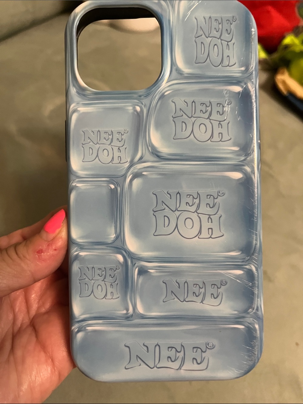 Light Blue Bubble Phone Case for iPhone 13 NeeDoh NEW